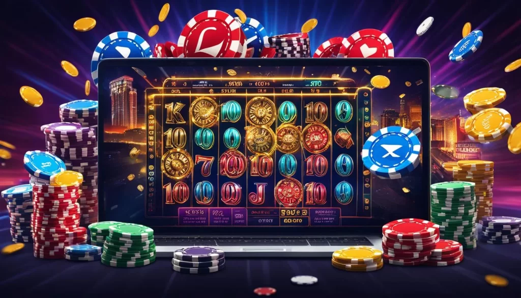 Giao diện trò chơi slot với các tính năng đặc biệt